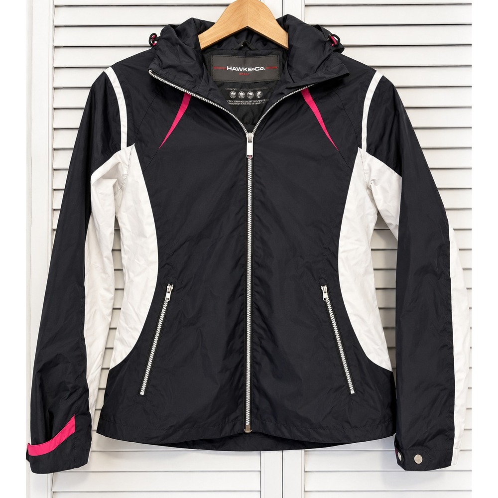 HAWKE & CO S Jacket Performance Jacket Coat Hooded Rain Waterproof Gorpcore Hike